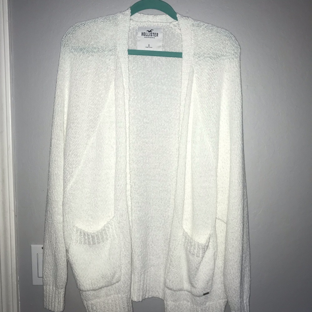 White cardigan